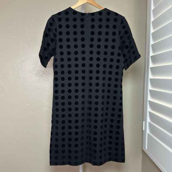 Women’s Polka Dot Shift Mini Dress Size 4 in Black - Picture 3 of 6